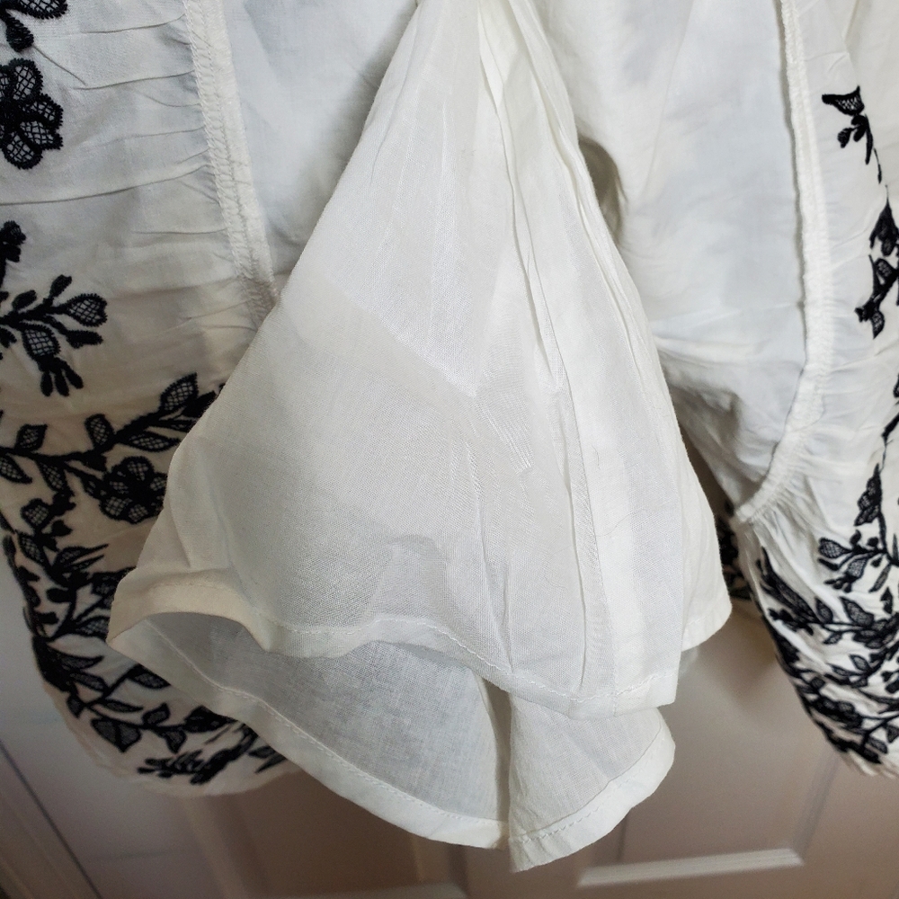 Love The Label Sayuri Cotton Embroidered White Mini Medium Dress Feminine Boho - Picture 9 of 9
